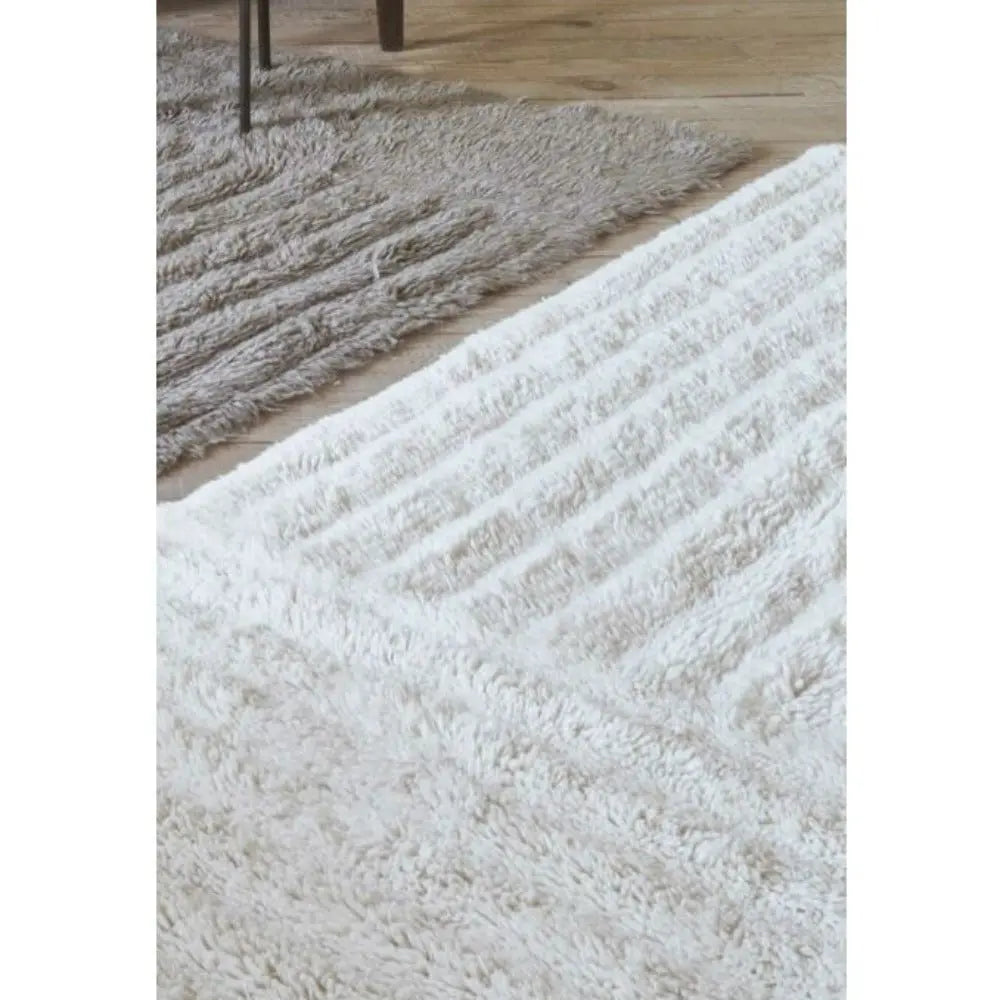 LORENA CANALS - Tapis En Laine Dunes - Mouton Blanc 80 X 140 cm