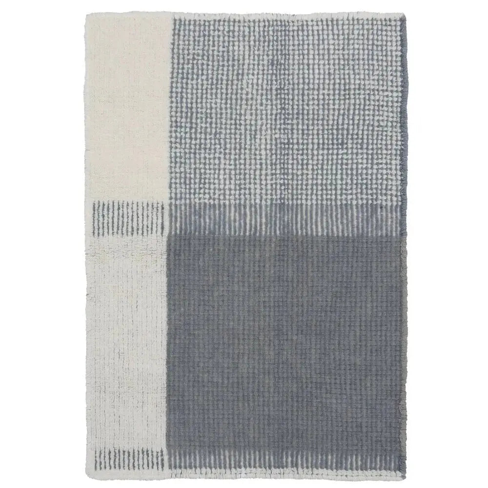 LORENA CANALS - Tapis En Laine Kaia Smoke Blue 120 X 170 cm