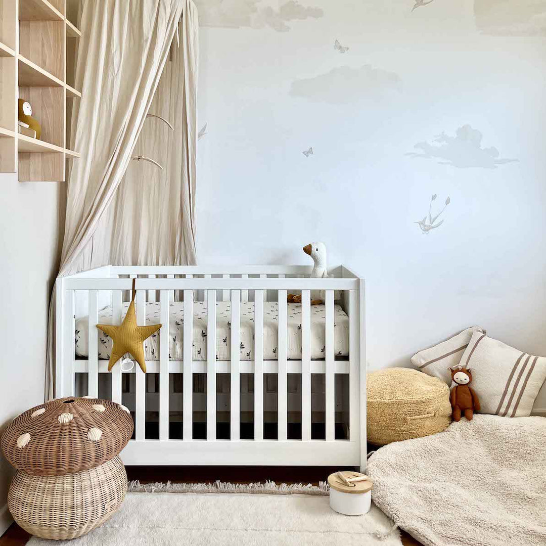 LORENA CANALS - Tapis en Laine Lavable Steppe Blanc - 5 Tailles Disponibles