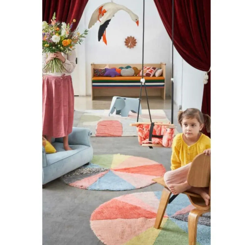 LORENA CANALS - Tapis En Laine Pie Chart 120 X 120 Cm