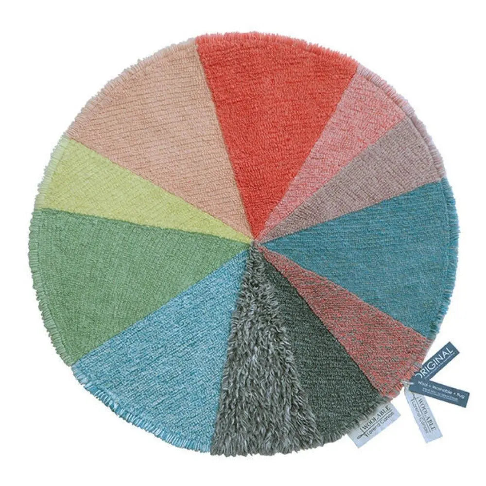 LORENA CANALS - Tapis En Laine Pie Chart 120 X 120 Cm
