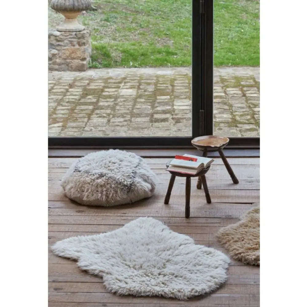 LORENA CANALS - Tapis En Laine Woolly - Mouton Blanc 75 X 110 cm