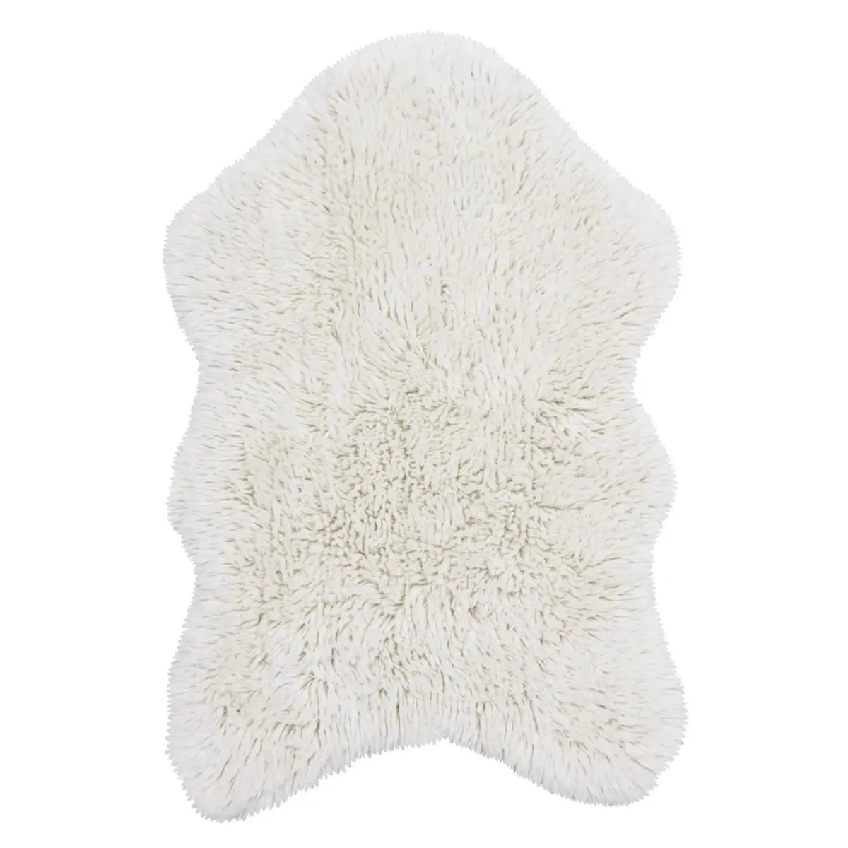 LORENA CANALS - Tapis En Laine Woolly - Mouton Blanc 75 X 110 cm