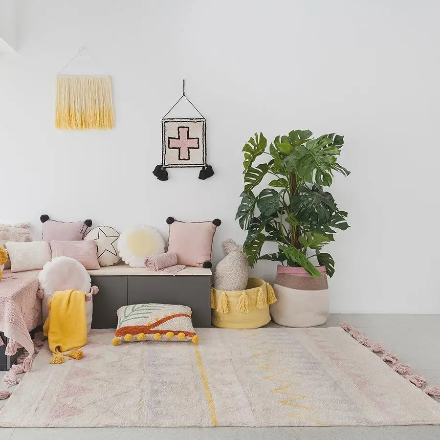 LORENA CANALS - Tapis Lavable Azteca Vintage Nude