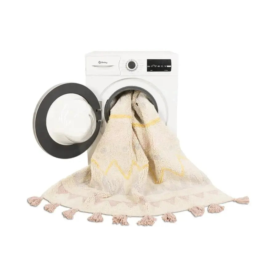 LORENA CANALS - Tapis Lavable Azteca Vintage Nude