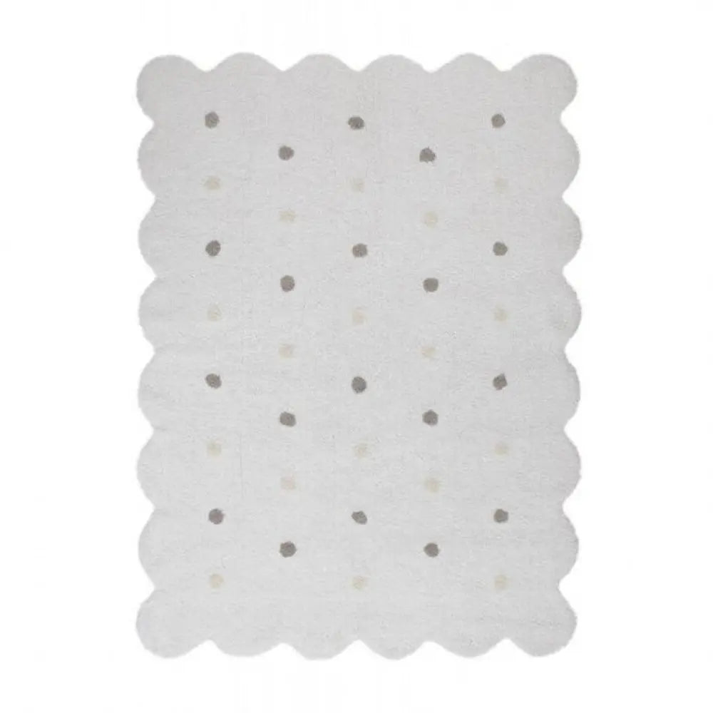 LORENA CANALS - Tapis Lavable Biscuit Blanc 120 X 160 cm