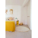 LORENA CANALS - Tapis Lavable Bubbly Naturel - Miel Ø 120 cm