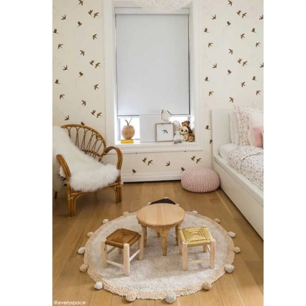 LORENA CANALS - Tapis Lavable Bubbly Naturel - Miel Ø 120 cm