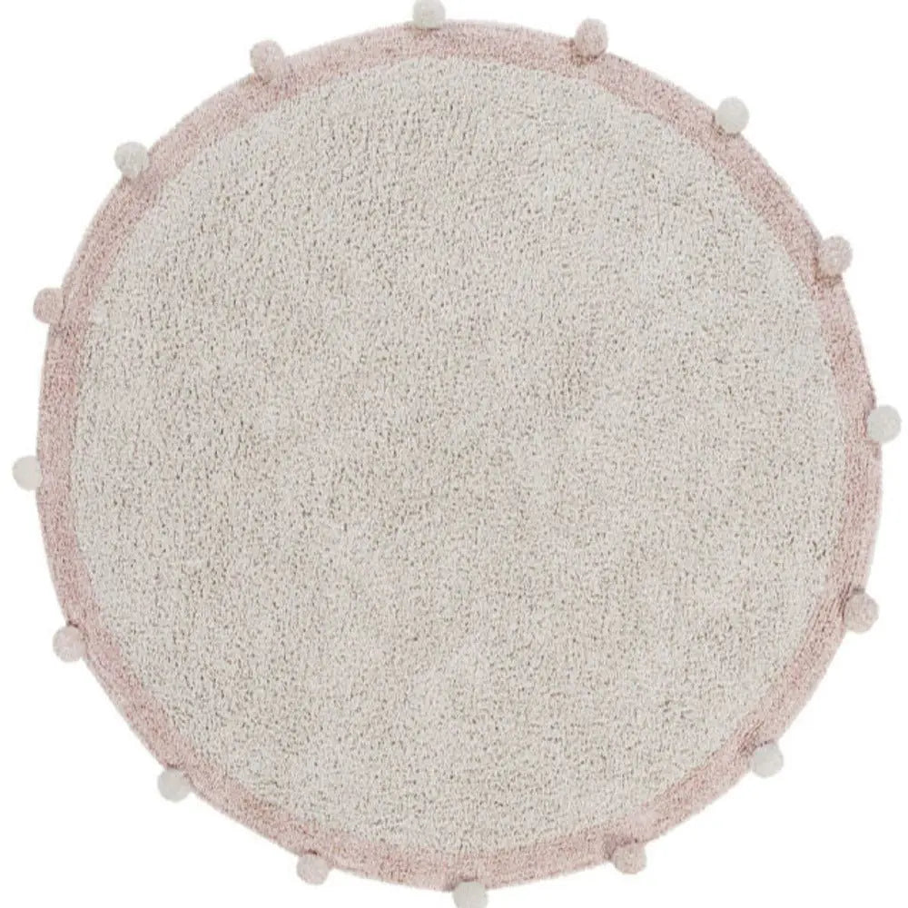 LORENA CANALS - Tapis Lavable Bubbly Naturel - Vintage Nude Ø 120 cm