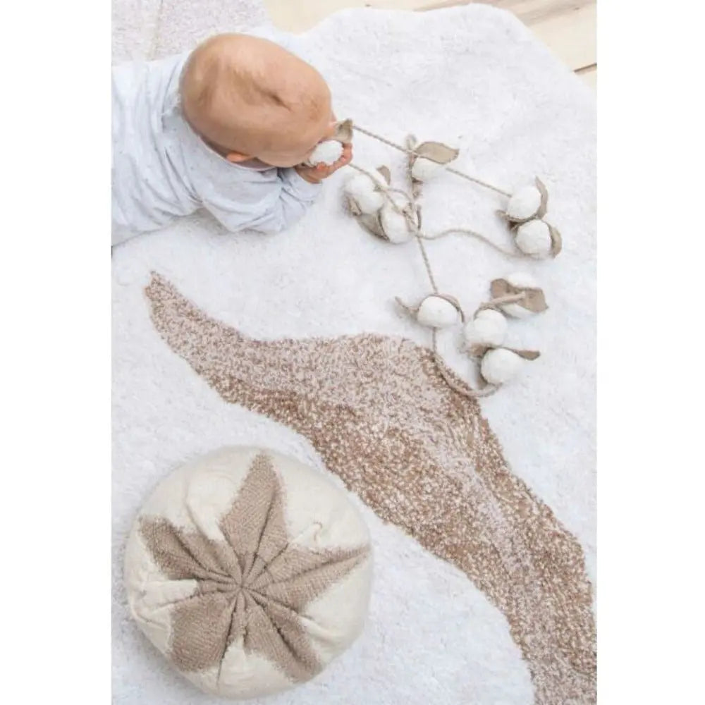 LORENA CANALS - Tapis Lavable Fleur De Coton 120 X 130 Cm