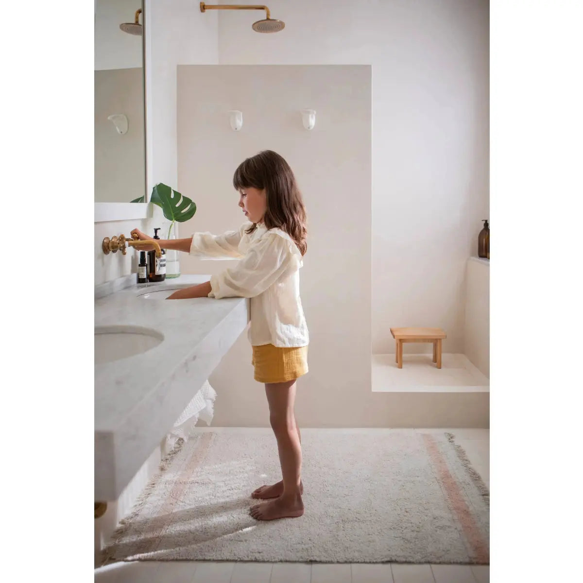 LORENA CANALS - Tapis Lavable Gastro Rose 140 X 200 cm