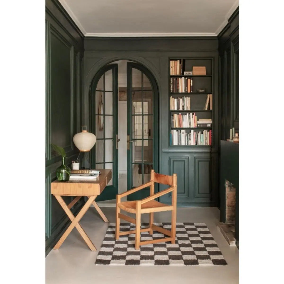 LORENA CANALS - Tapis Lavable Kitchen Tiles - Gris Fonce 120 X 160 Cm