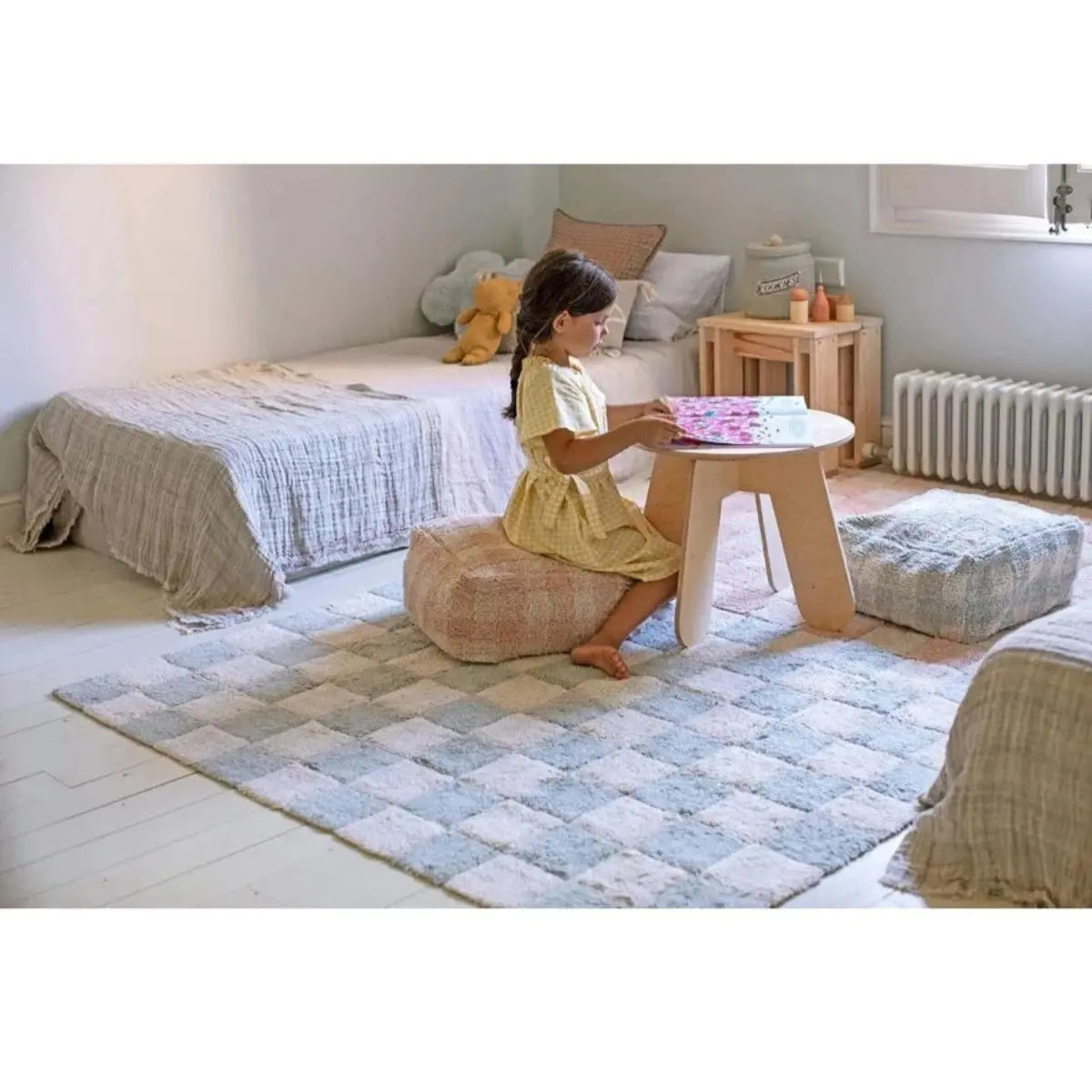 LORENA CANALS - Tapis Lavable Kitchen Tiles Rose 120 X 160 cm