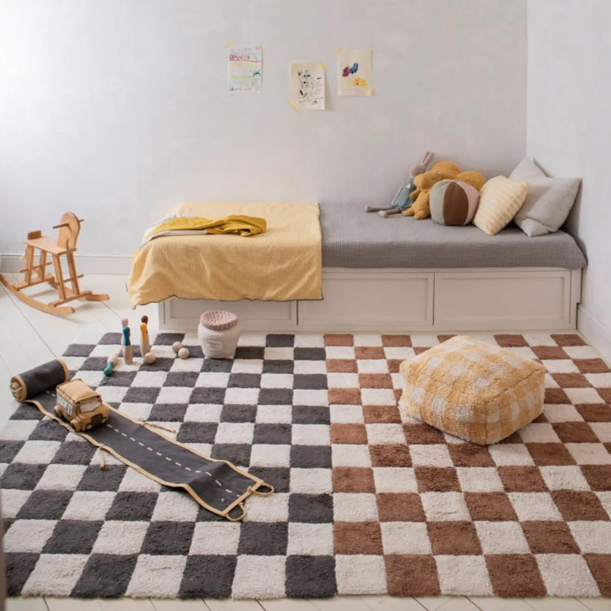 LORENA CANALS - Tapis Lavable Kitchen Tiles Toffee 120 X 160 cm