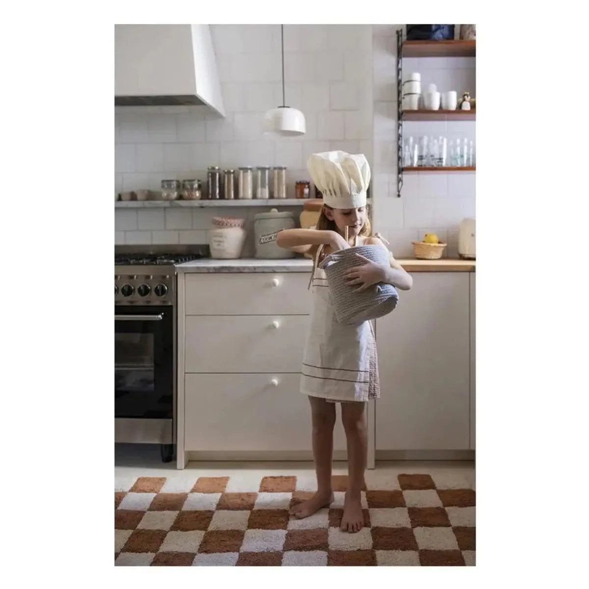 LORENA CANALS - Tapis Lavable Kitchen Tiles Toffee 120 X 160 cm