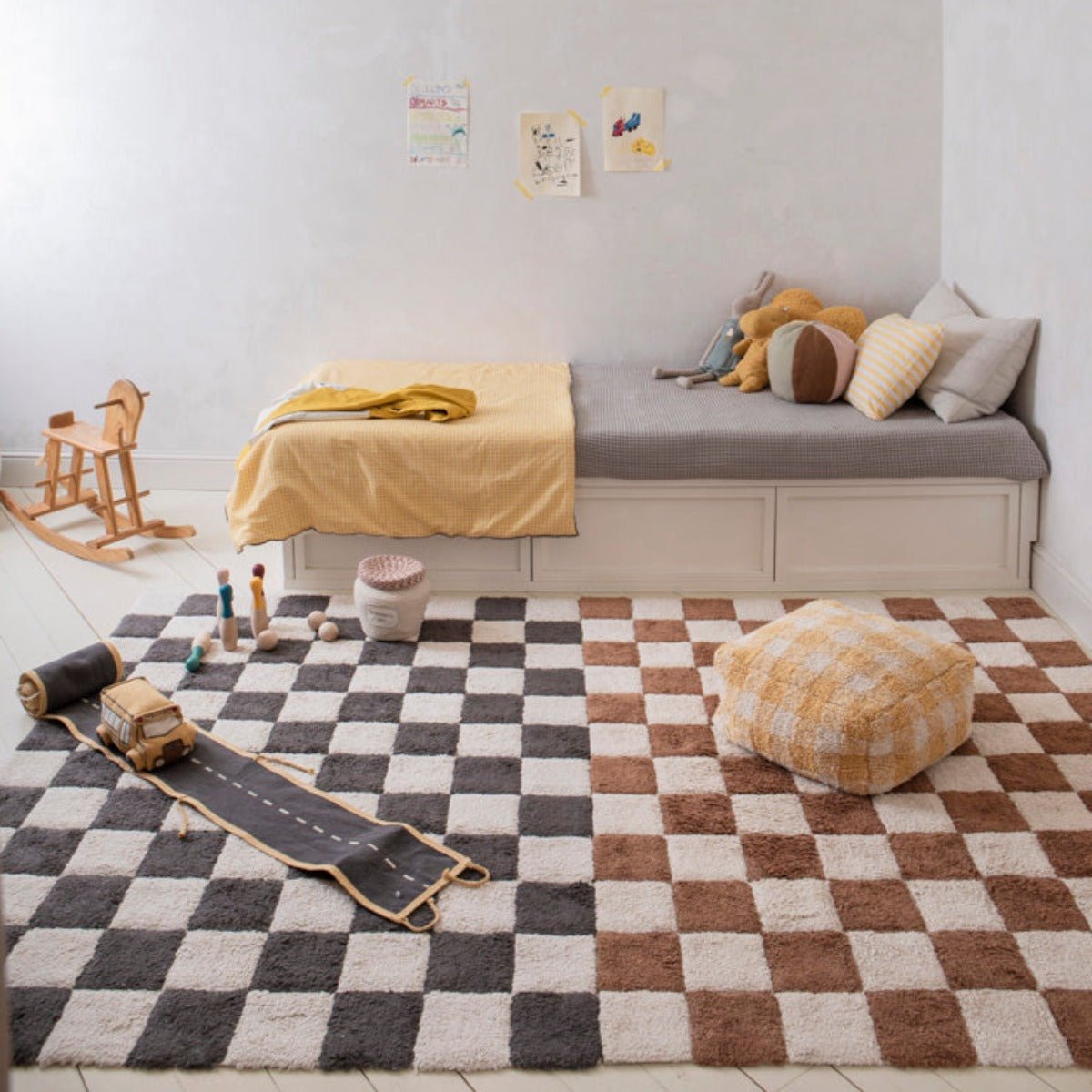 LORENA CANALS - Tapis Lavable Kitchen Tiles Toffee 120 X 160 cm