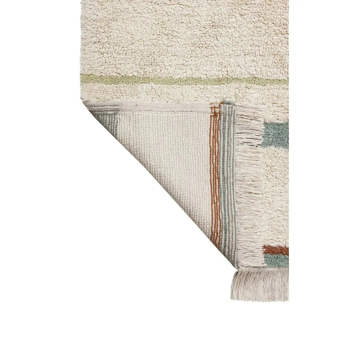 LORENA CANALS - Tapis Lavable Lanes Vintage Blue 90 X 130 Cm