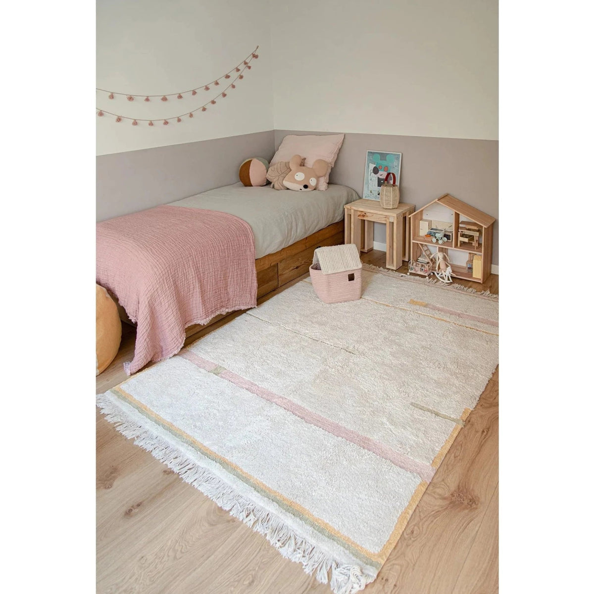 LORENA CANALS - Tapis Lavable Lanes Vintage Nude 90 X 130 Cm