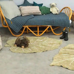 LORENA CANALS - Tapis Lavable Mini Monstera Olive 75 X 100 Cm