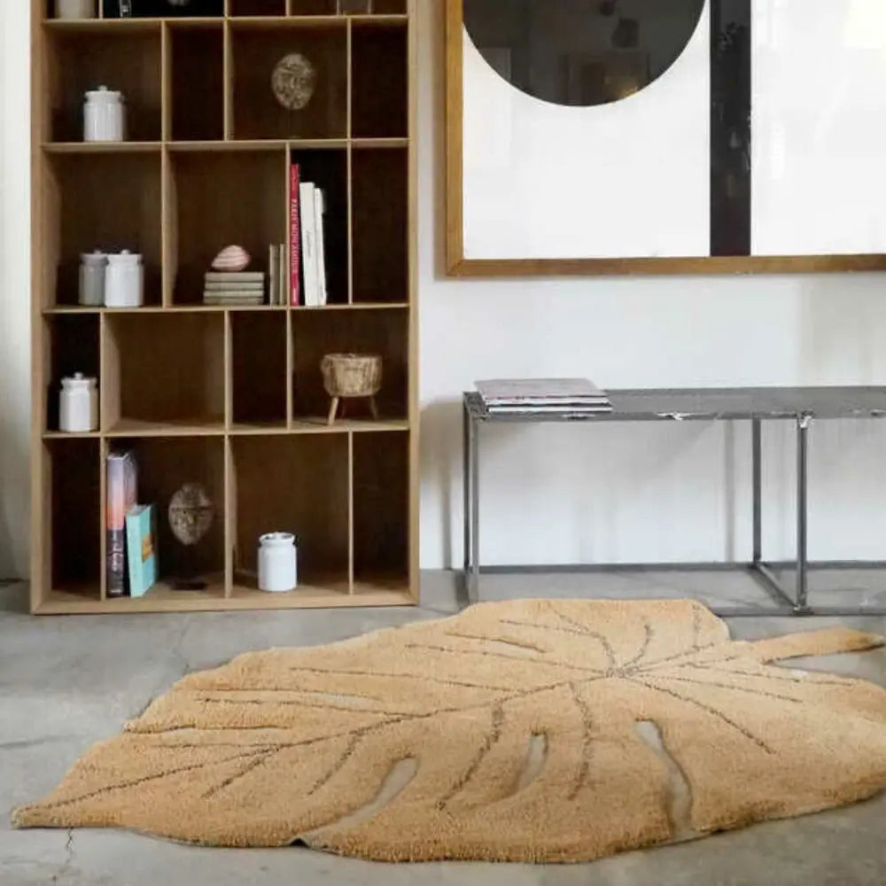 LORENA CANALS - Tapis Lavable Monstera Miel 120 X 180 Cm