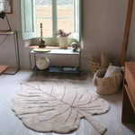 LORENA CANALS - Tapis Lavable Monstera Naturel 120 X 180 Cm