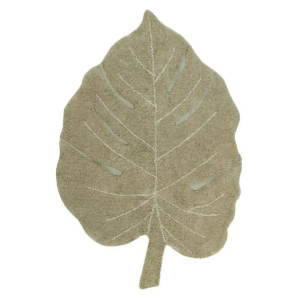 LORENA CANALS - Tapis Lavable Monstera Olive 120 X 180 Cm