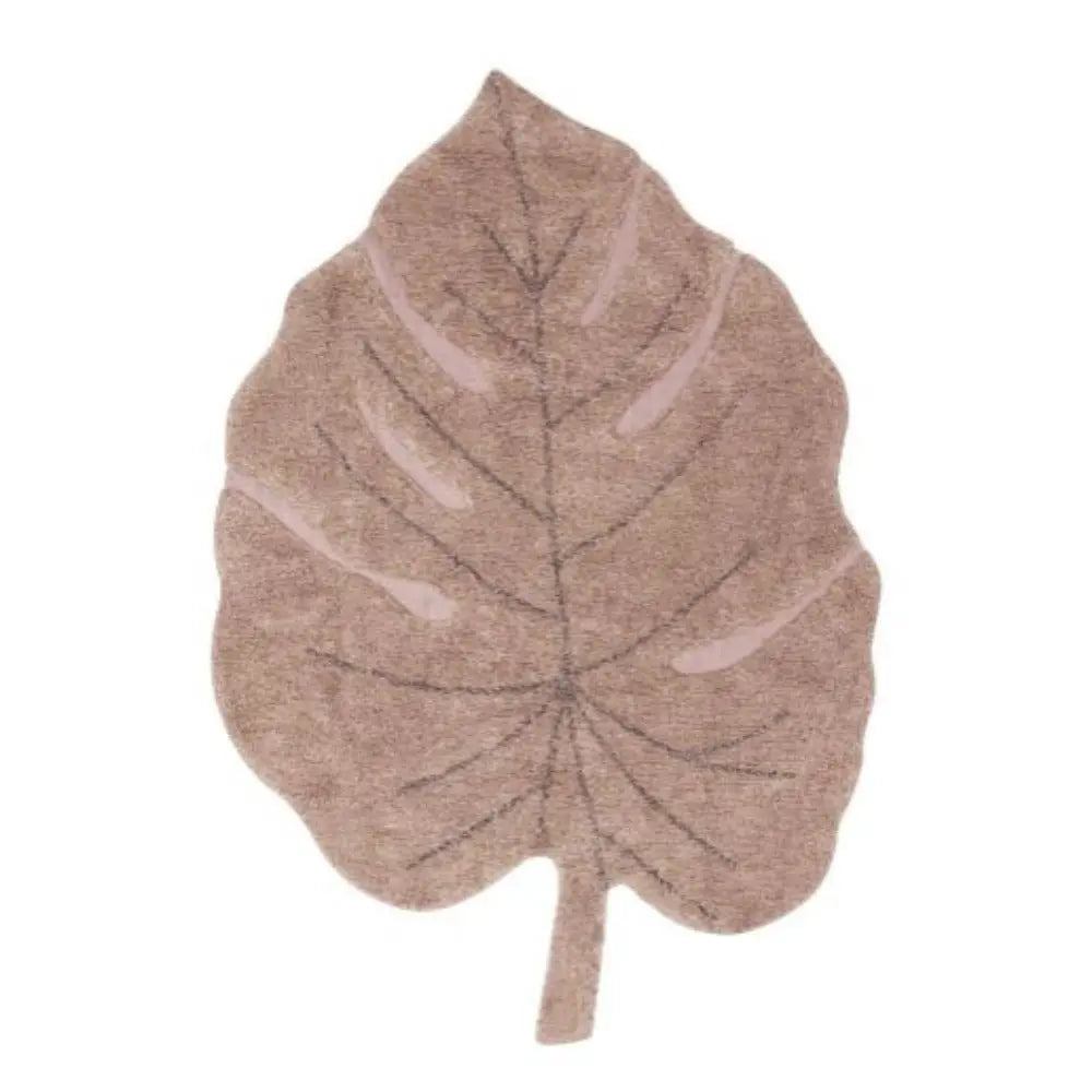 LORENA CANALS - Tapis Lavable Monstera Vintage Nude 120 X 180 Cm