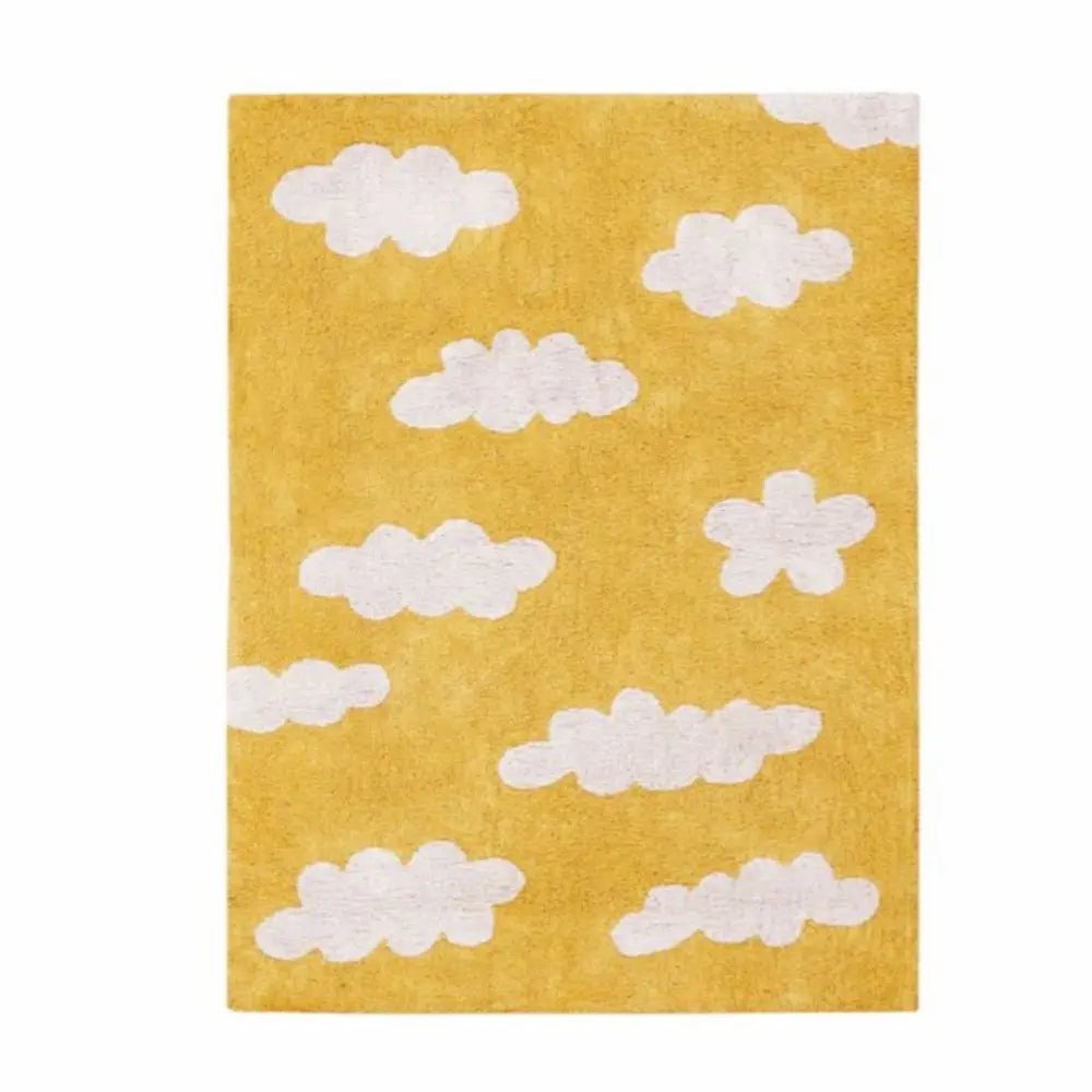 LORENA CANALS - Tapis Lavable Nuages Moutarde