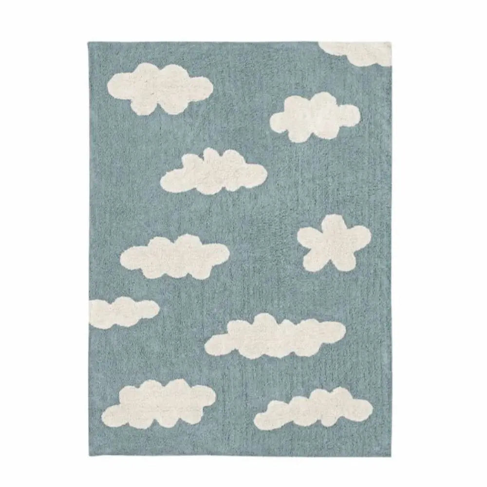 LORENA CANALS - Tapis Lavable Nuages Vintage Bleu