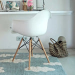 LORENA CANALS - Tapis Lavable Nuages Vintage Bleu