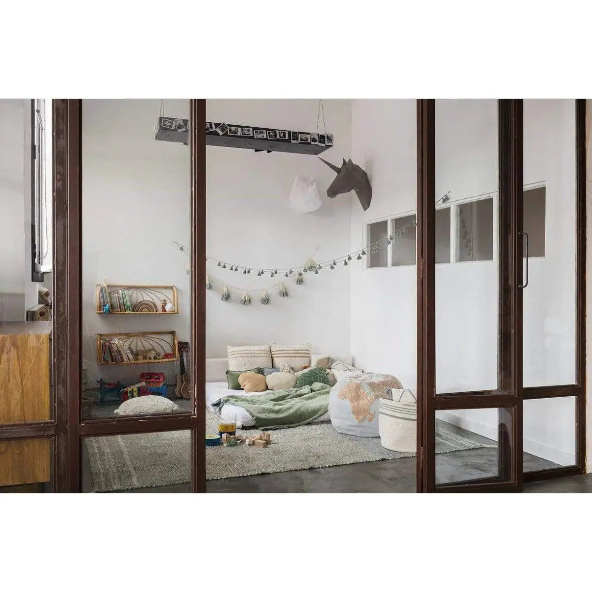 LORENA CANALS - Tapis Lavable Reversible Twin Vintage Blue 170 X 240 cm