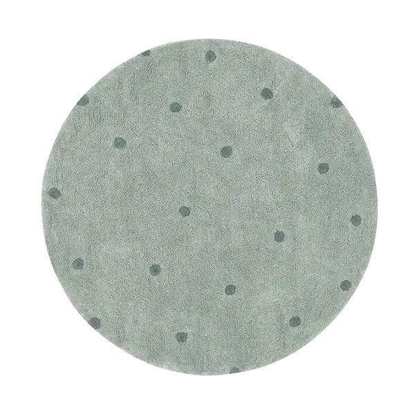 LORENA CANALS - Tapis Lavable Rond Dot Blue Sage