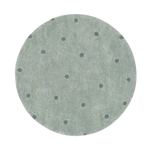 LORENA CANALS - Tapis Lavable Rond Dot Blue Sage