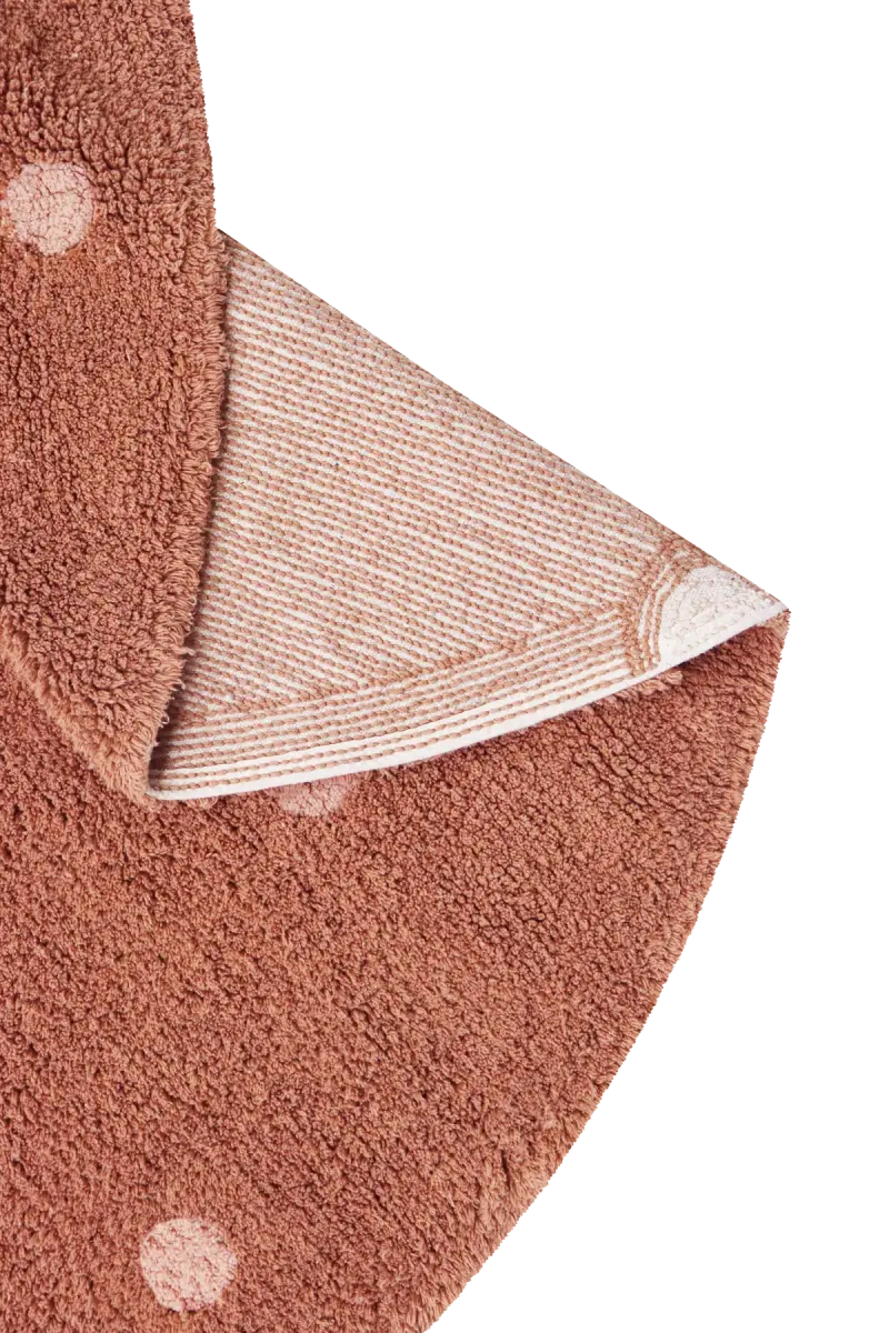 LORENA CANALS - Tapis Lavable Rond Dot Chestnut