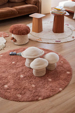 LORENA CANALS - Tapis Lavable Rond Dot Chestnut