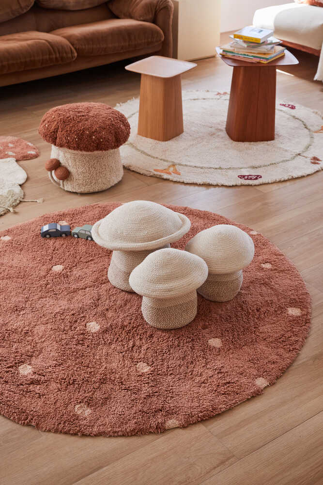 LORENA CANALS - Tapis Lavable Rond Dot Chestnut