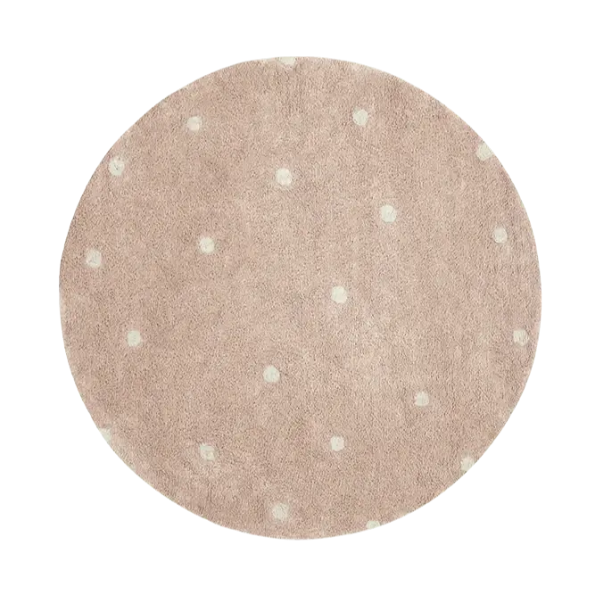 LORENA CANALS - Tapis Lavable Rond Dot Rose