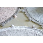 LORENA CANALS - Tapis Lavable Rug Bubbly Light Grey Ø120 Cm