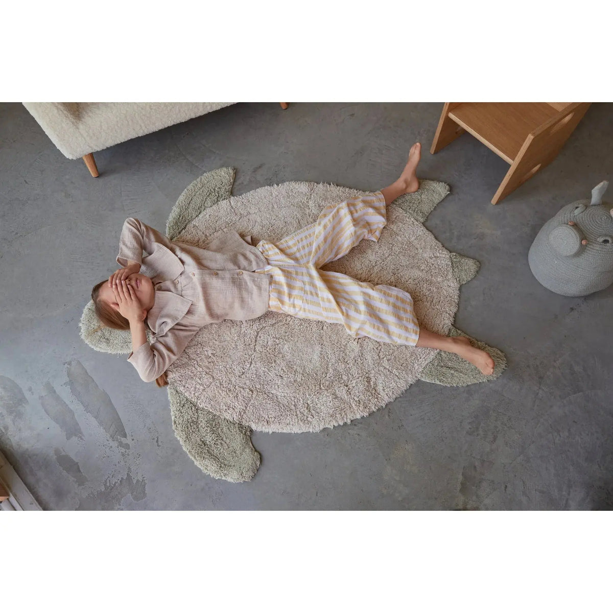LORENA CANALS - Tapis Lavable Tortue De Mer 110 X 130 Cm
