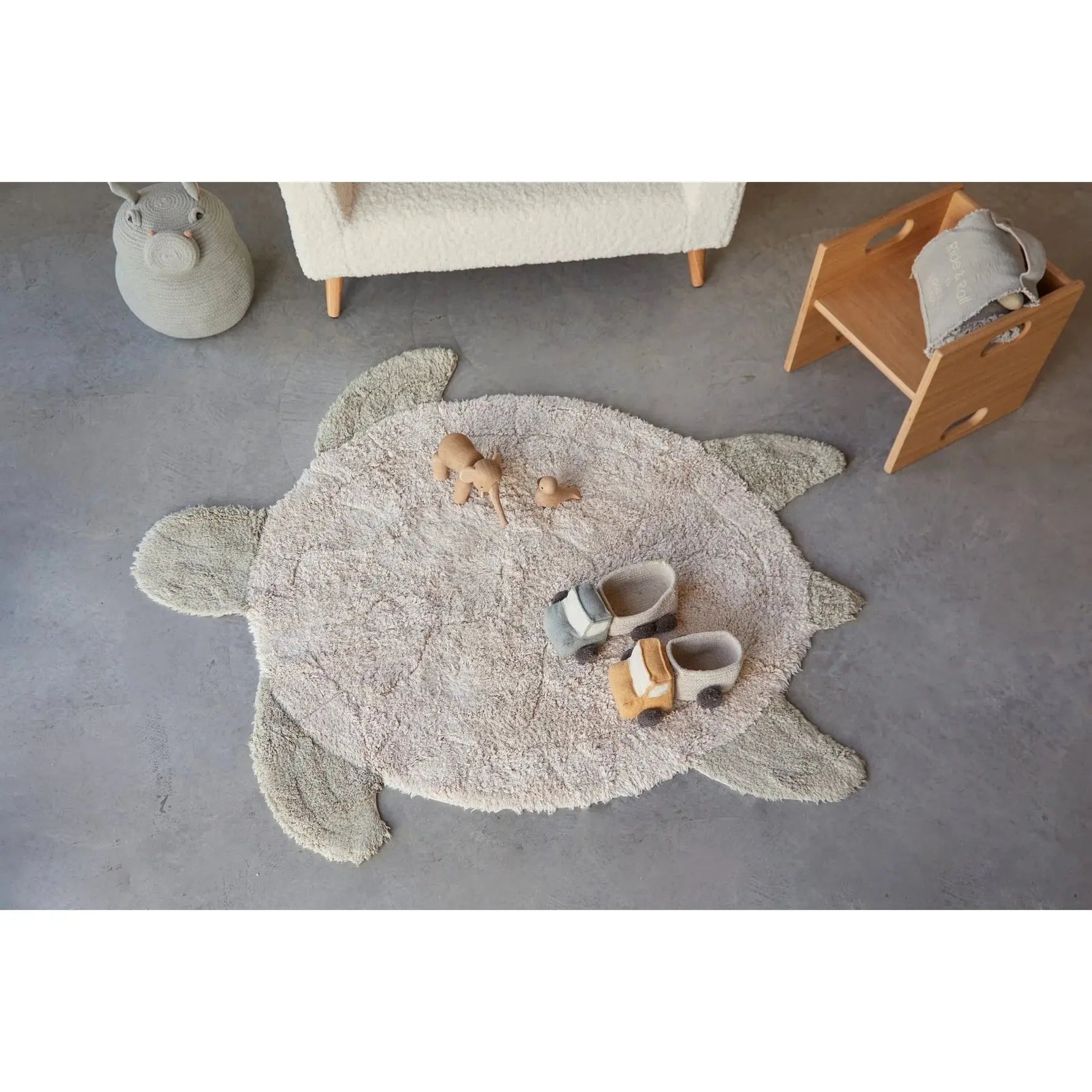 LORENA CANALS - Tapis Lavable Tortue De Mer 110 X 130 Cm