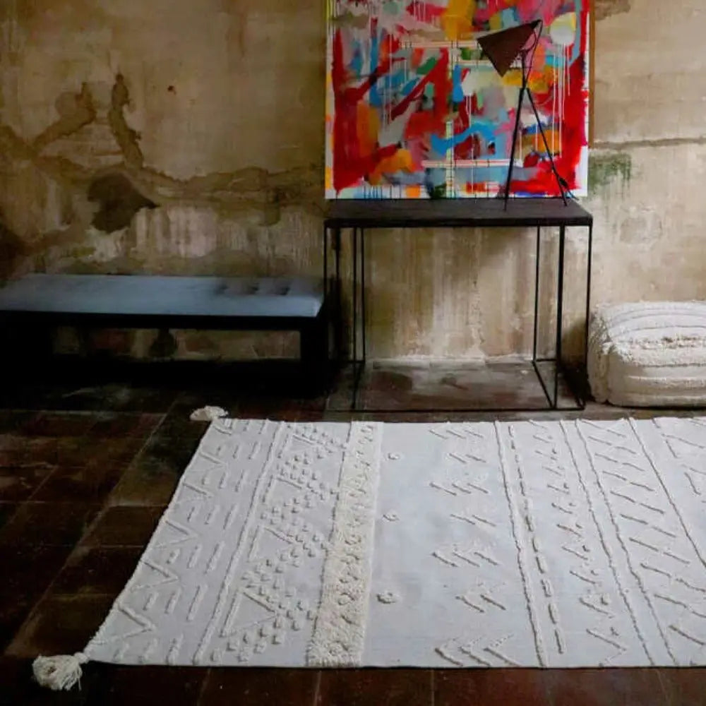 LORENA CANALS - Tapis Lavable Tribu Naturel 120 X 160 Cm