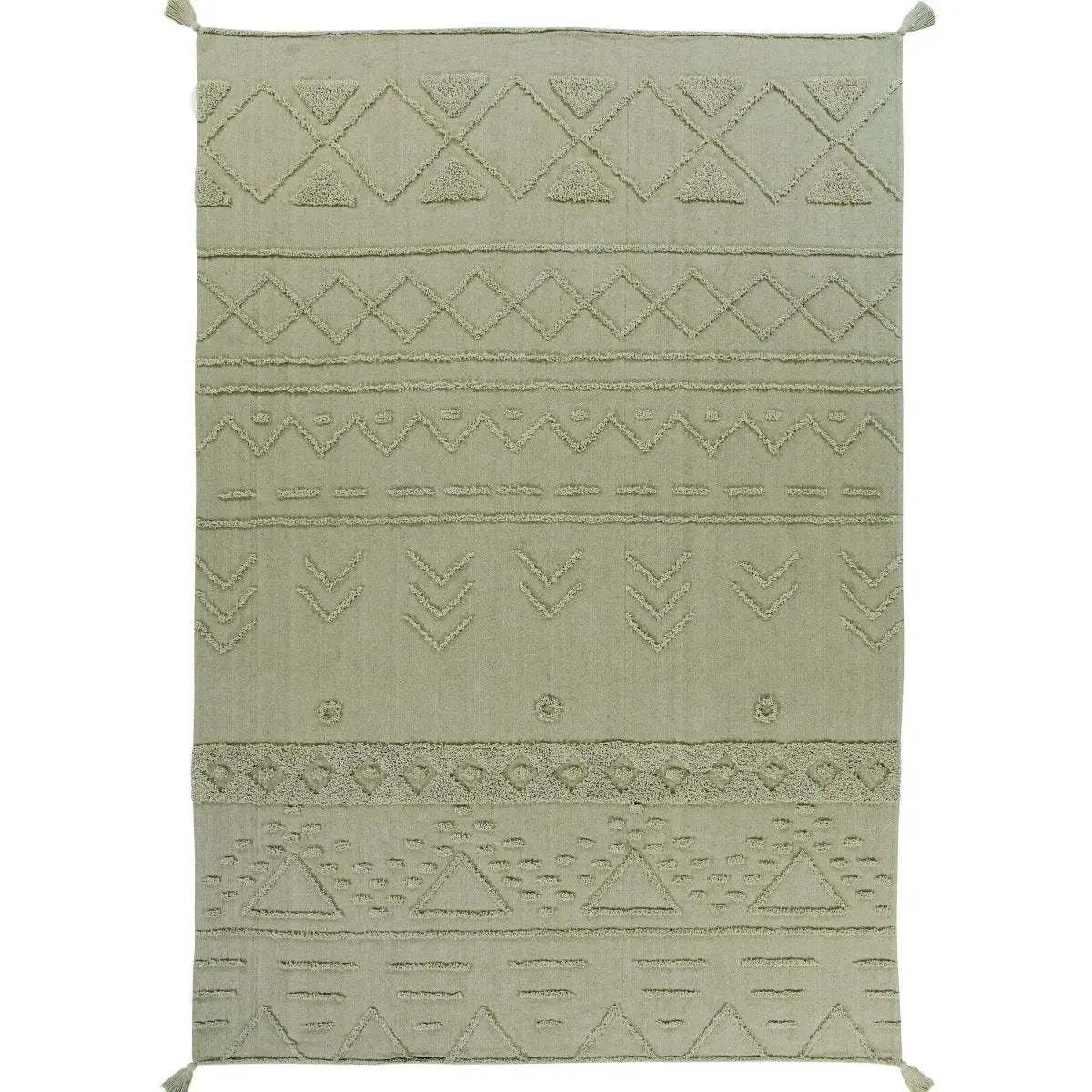 LORENA CANALS - Tapis Lavable Tribu Olive 140 X 200 cm