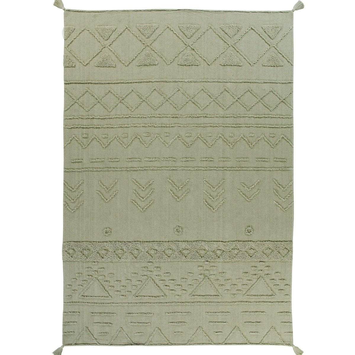 LORENA CANALS - Tapis Lavable Tribu Olive 170 X 240 cm