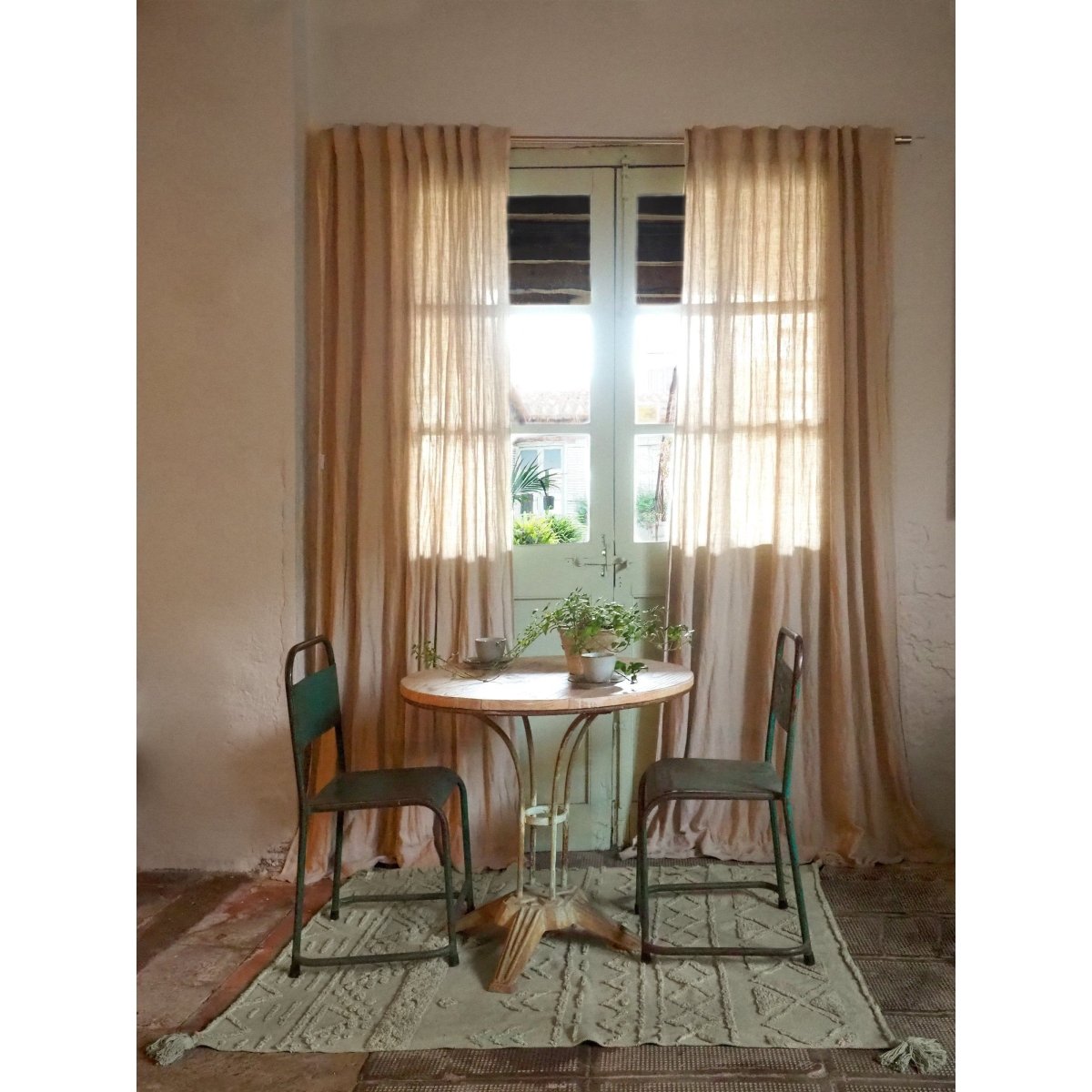 LORENA CANALS - Tapis Lavable Tribu Olive 200 X 300 cm