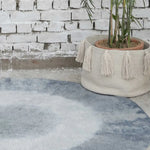 LORENA CANALS - Tapis Tie - dye Bleu Vintage Ø 150 Cm