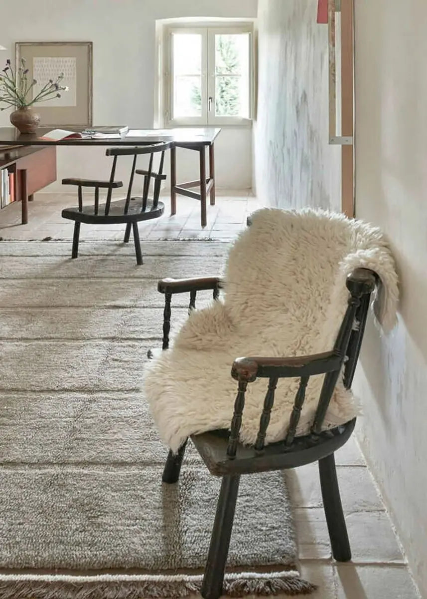 LORENA CANALS - Tapis Woolable Steppe - Sheep Grey 80 X 230 cm