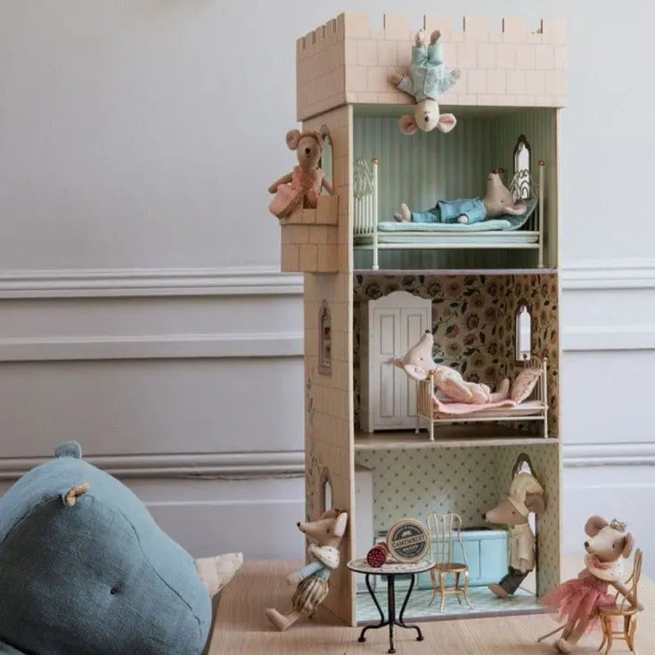 MAILEG - Château Avec Cuisine Pour Souris Maileg