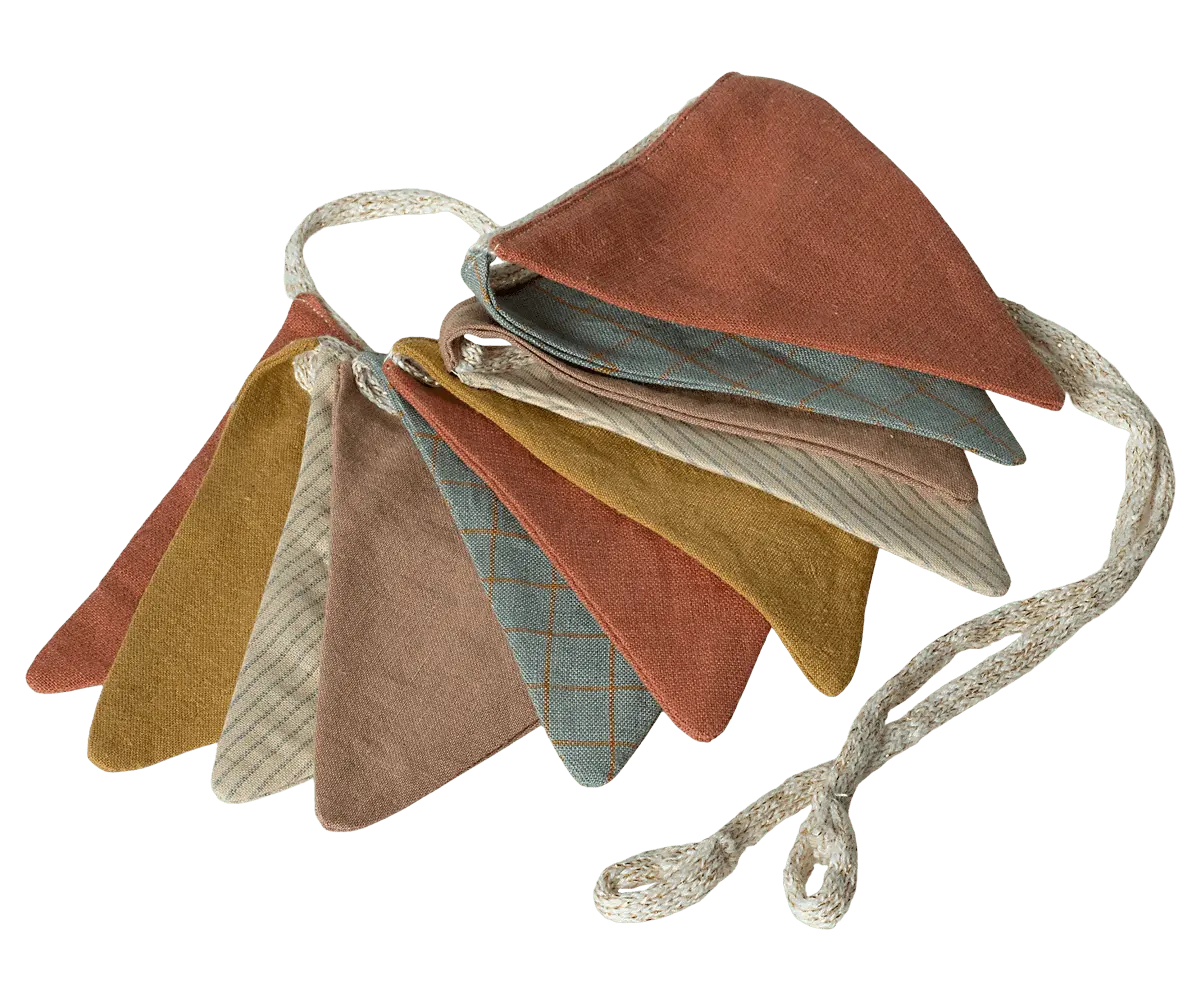 MAILEG - Guirlande 11 Drapeaux Pour Chambre d'Enfant