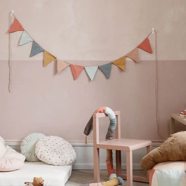 MAILEG - Guirlande 11 Drapeaux Pour Chambre d'Enfant