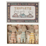 MAILEG - Maileg Triplets Bébé Souris Dans Une Boîte D'allumettes